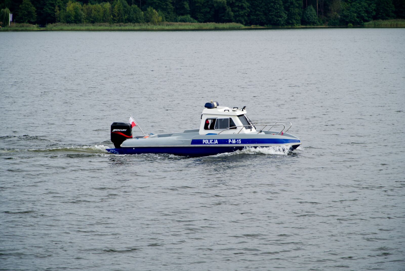 Sony E PZ 18-105mm F4 G OSS sample photo. Police, motorboat, polish police photography