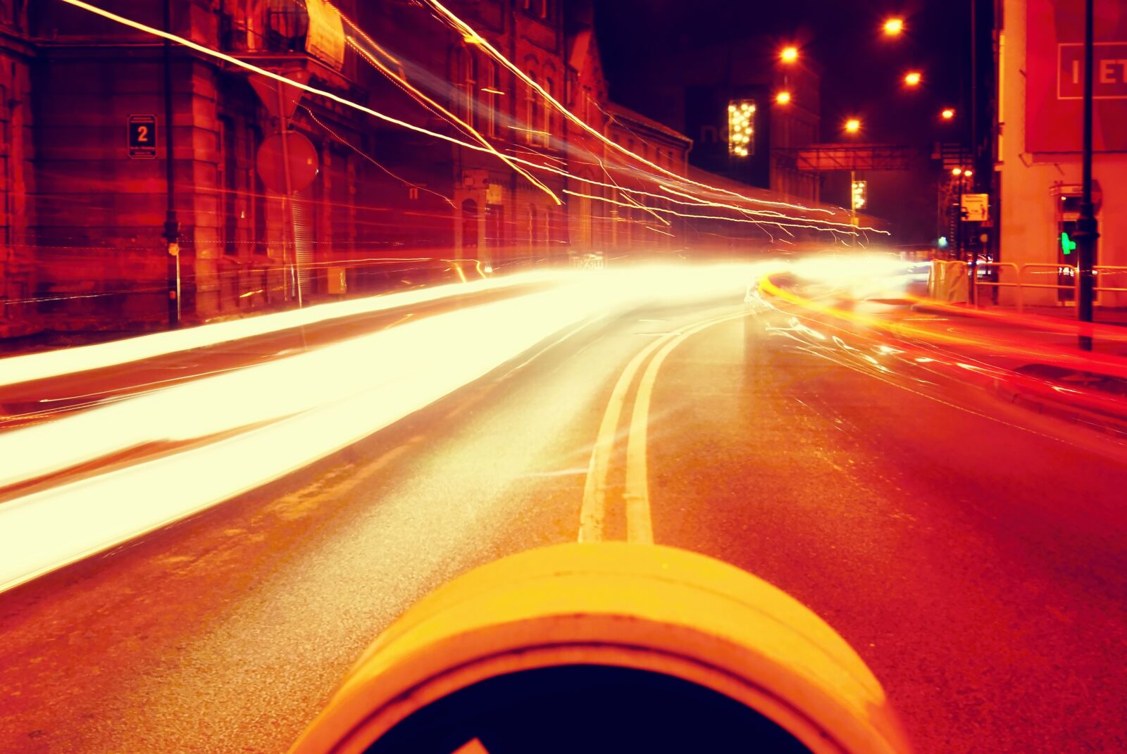 Sony Alpha DSLR-A230 sample photo. Cars, city, lights, long photography
