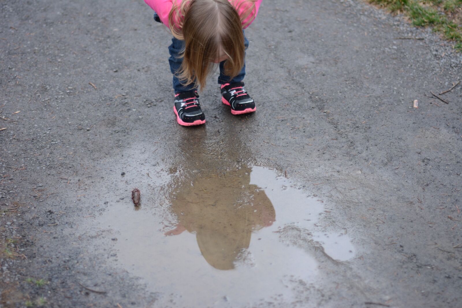 Nikon D7100 sample photo. Puddle, girl, child photography