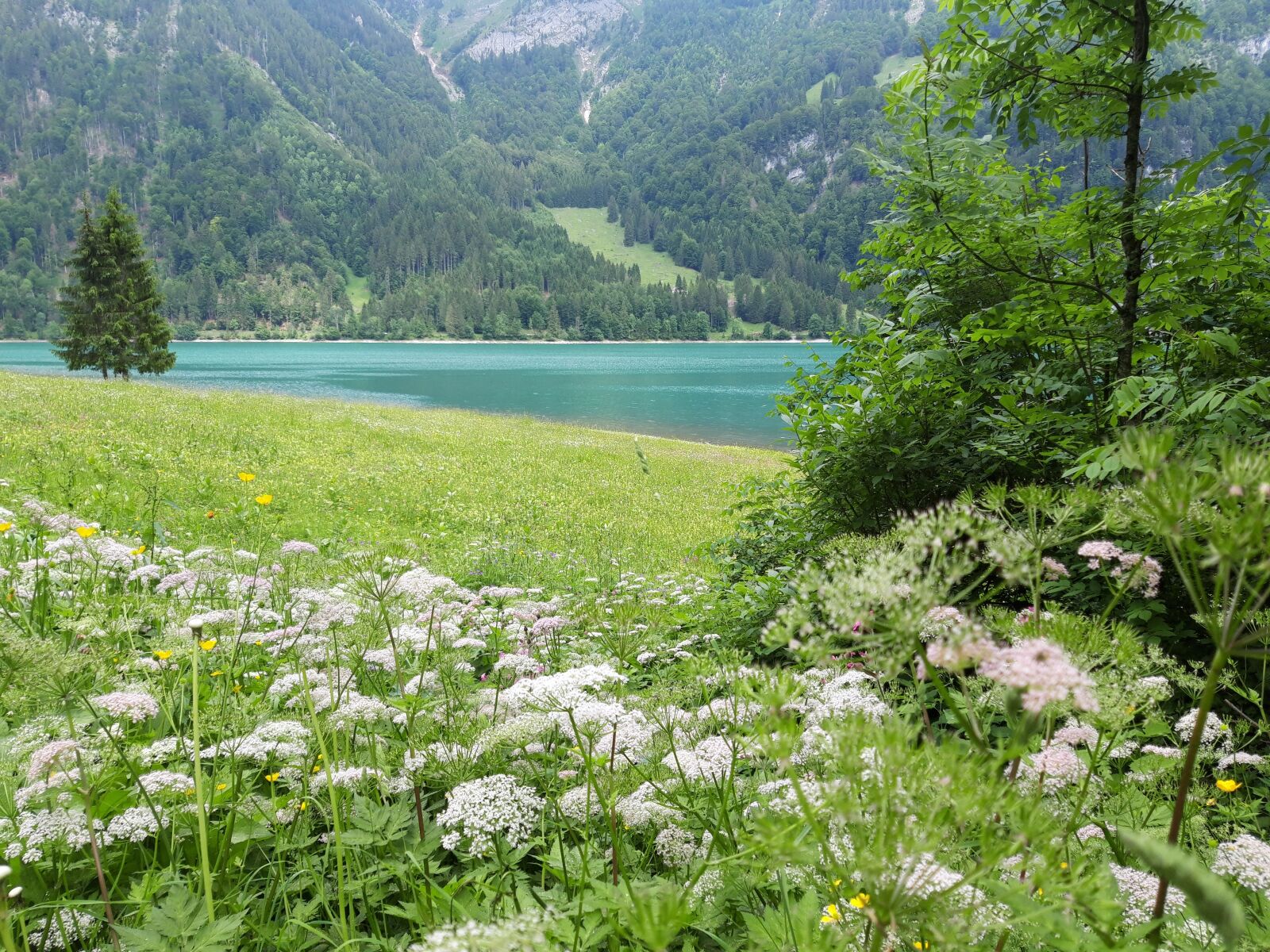 Samsung Galaxy A6 sample photo. Switzerland, lake, mountains photography
