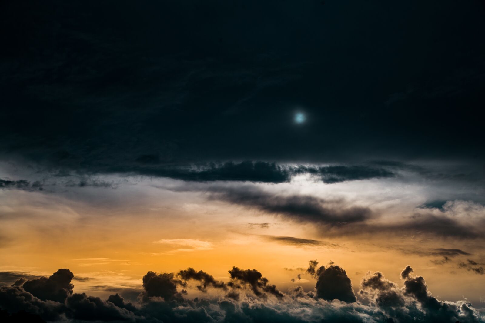 Canon EOS 6D sample photo. Sky, moon, clouds photography