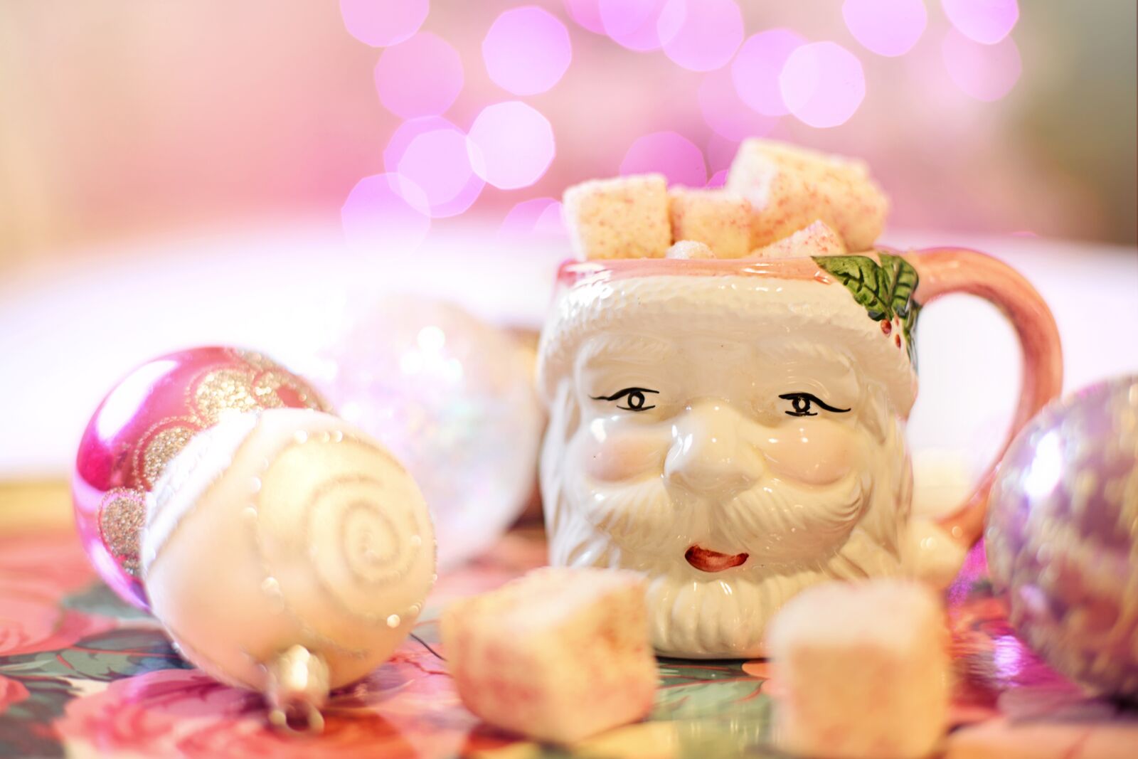 Canon EF 50mm F1.4 USM sample photo. Vintage, santa, mug photography