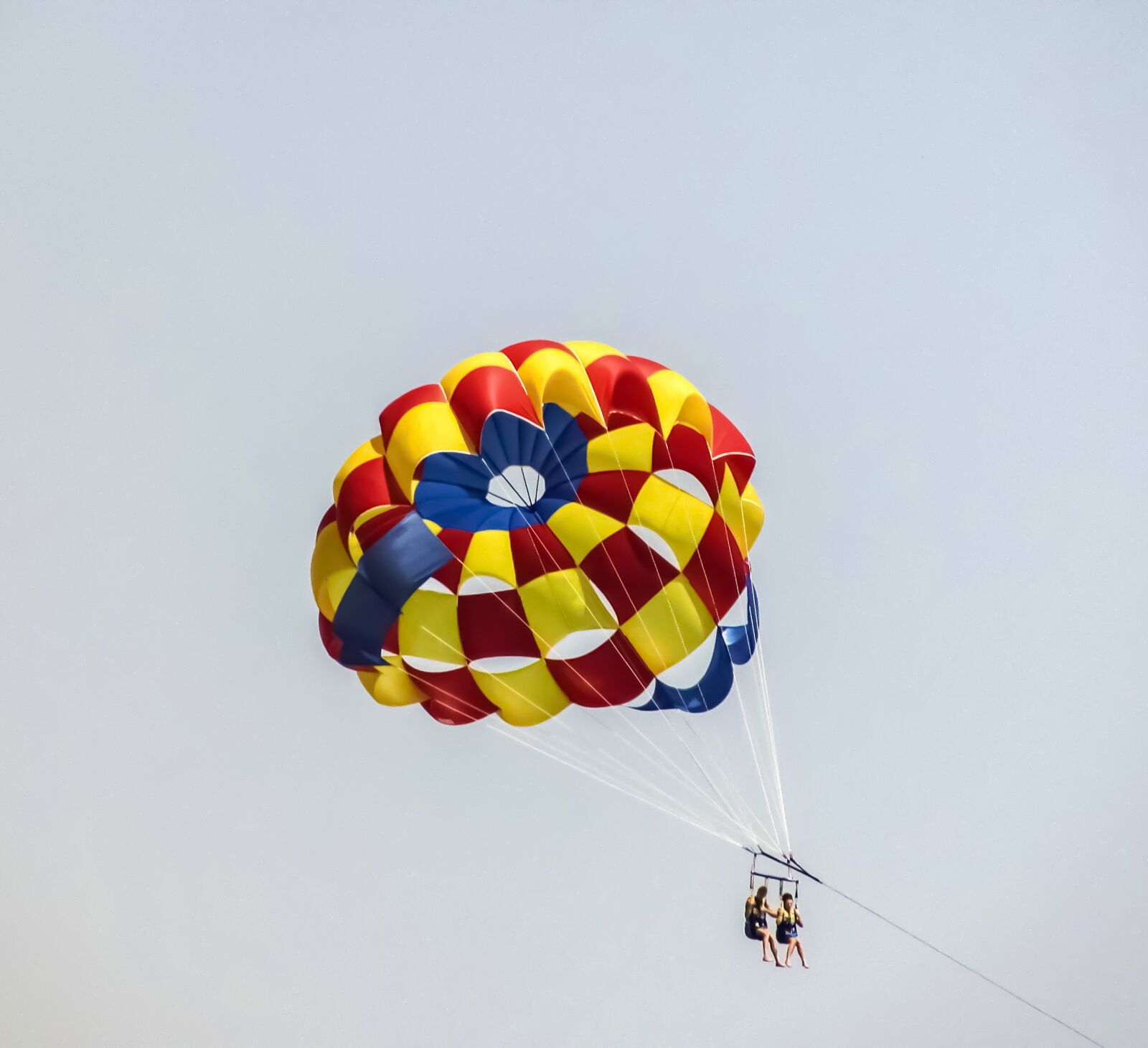 Canon PowerShot SX400 IS sample photo. Parachute, paragliding, colours photography