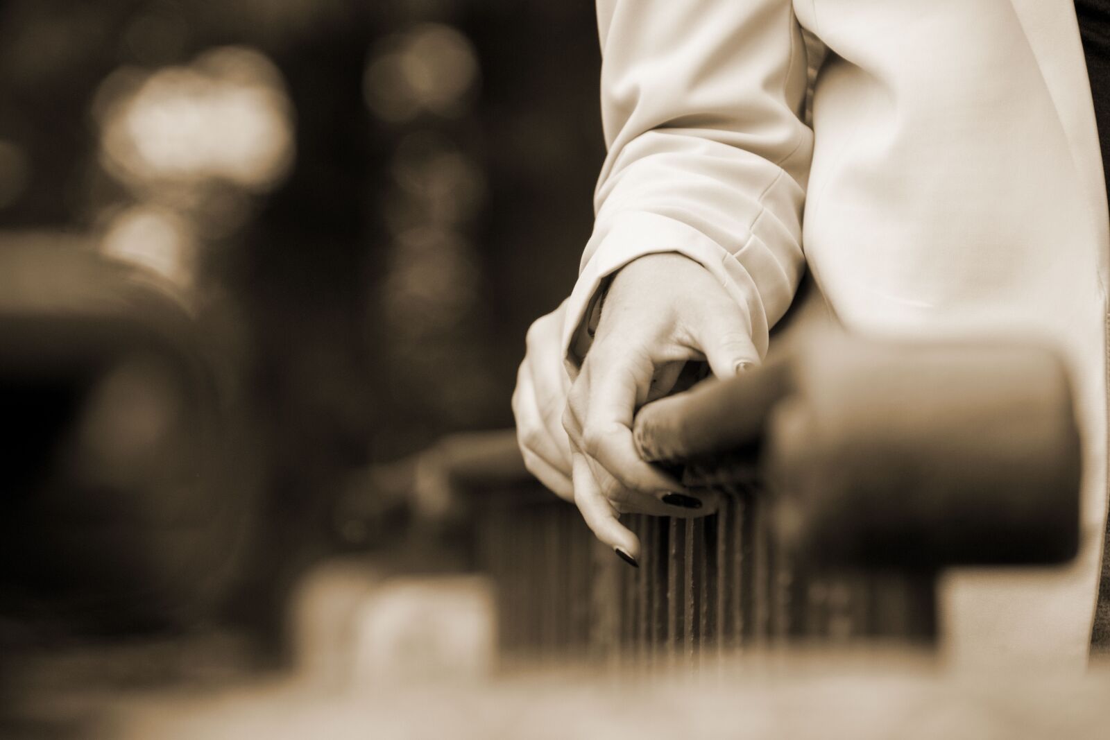 Nikon D3300 sample photo. Hands, railing, friendship photography