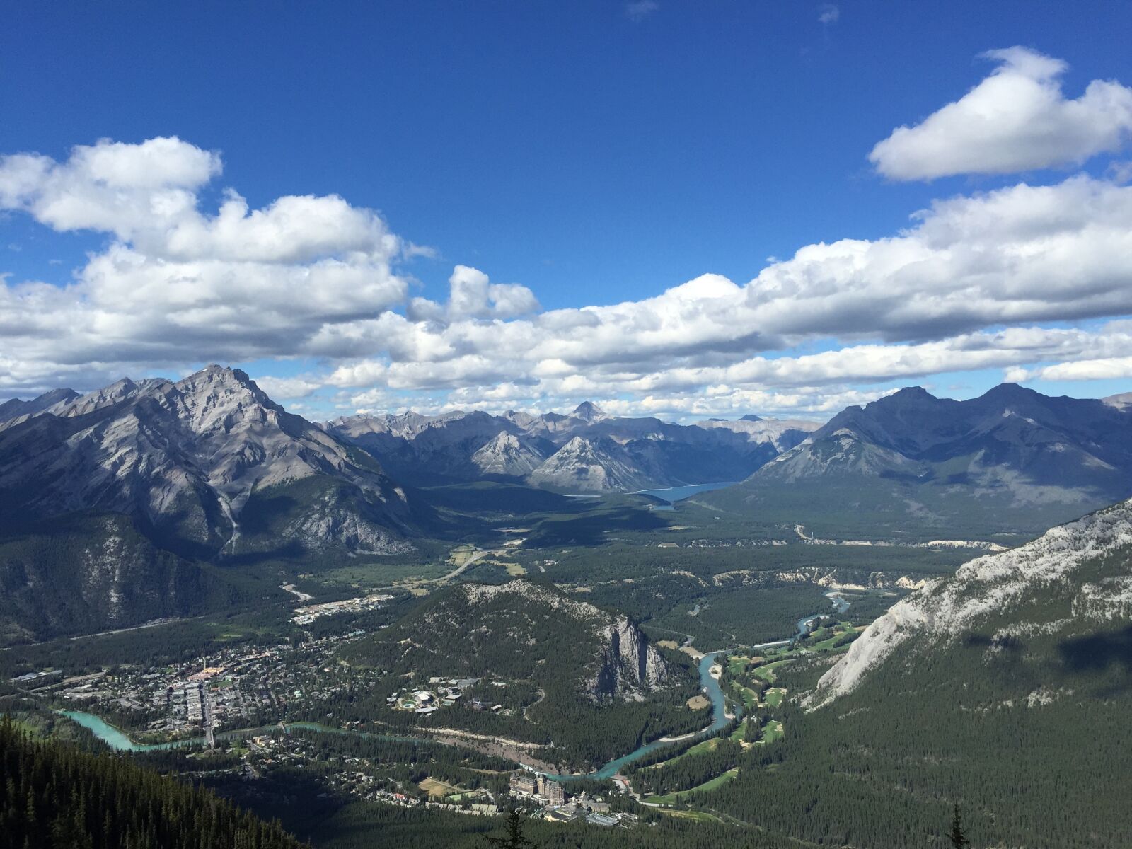 iPhone 6 back camera 4.15mm f/2.2 sample photo. Banff, overlook, mountain photography