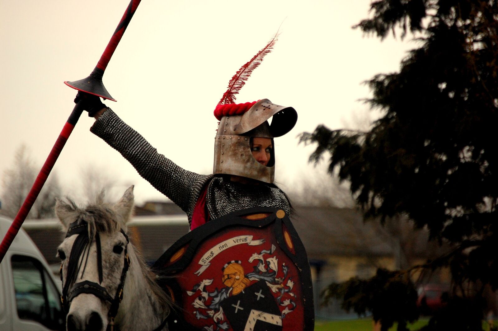 Nikon D40 sample photo. Knight, armour, medieval photography