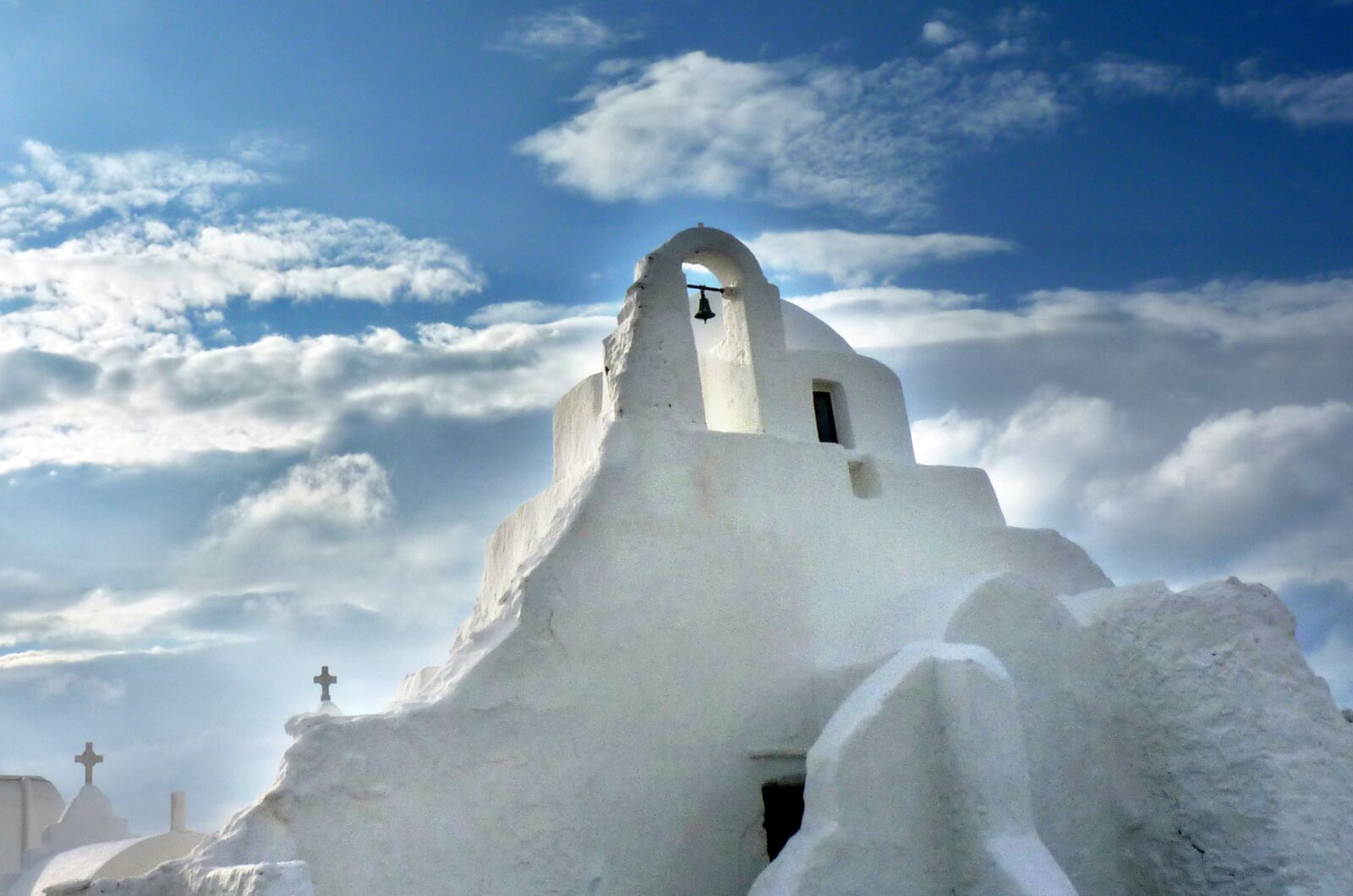 Panasonic Lumix DMC-FZ35 (Lumix DMC-FZ38) sample photo. Mikonos, orthodox, church photography