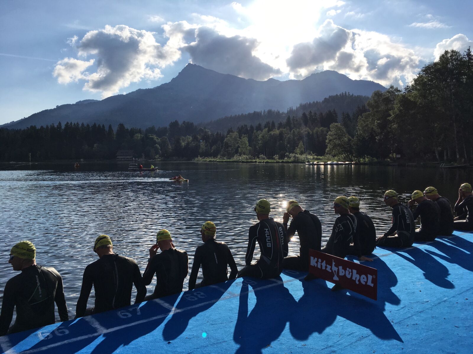 iPhone SE back camera 4.15mm f/2.2 sample photo. Kitzbuhleuros2017, eurochampionships, triathlonswim photography