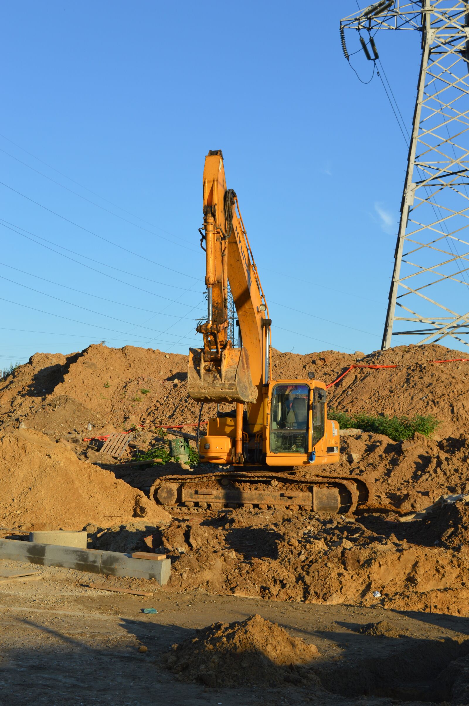 Nikon D3200 sample photo. Excavator, construction equipment, excavator photography