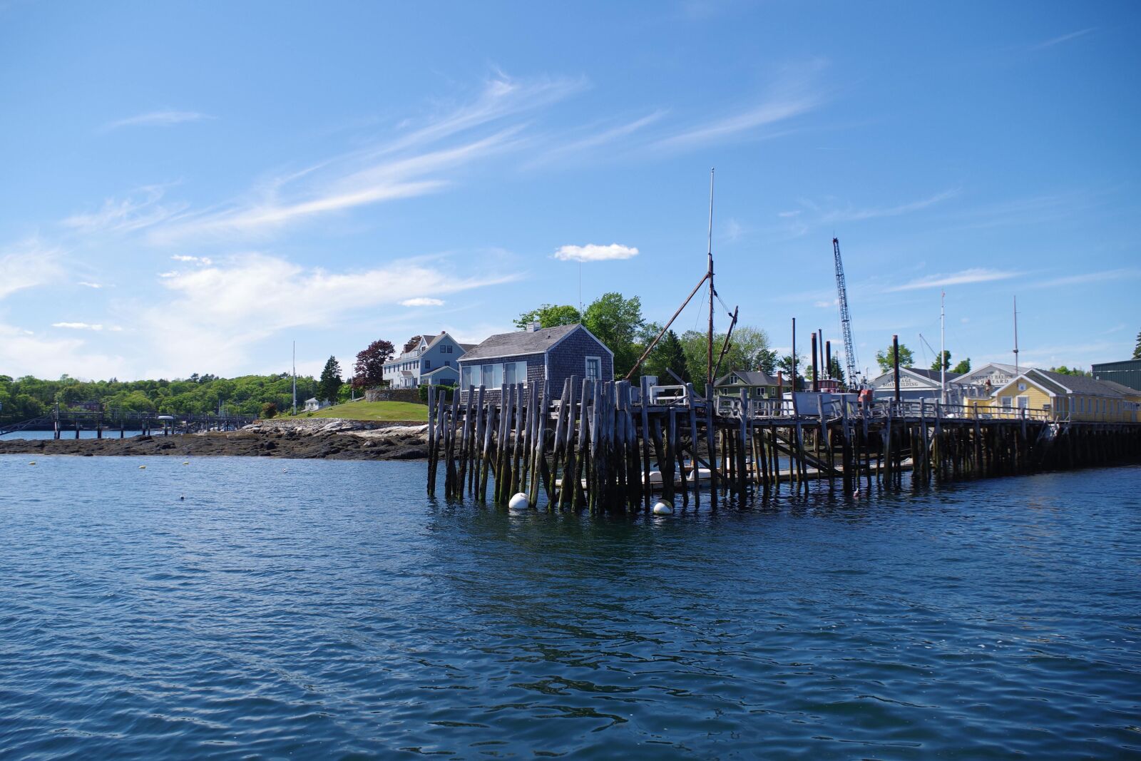 Pentax K-S2 sample photo. Maine, boothbay harbor, dock photography