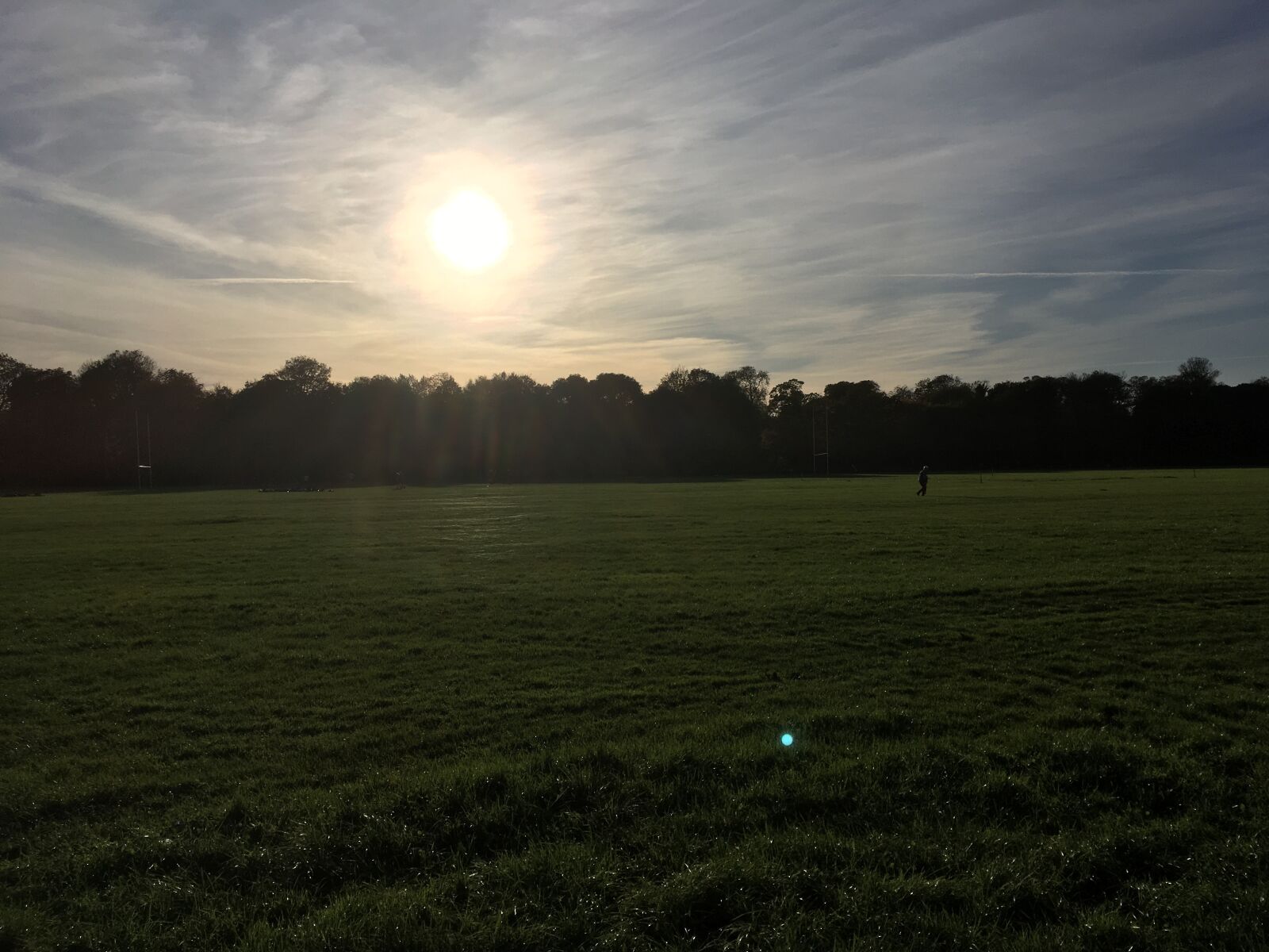 iPhone SE back camera 4.15mm f/2.2 sample photo. Sunset, cardiff, park photography