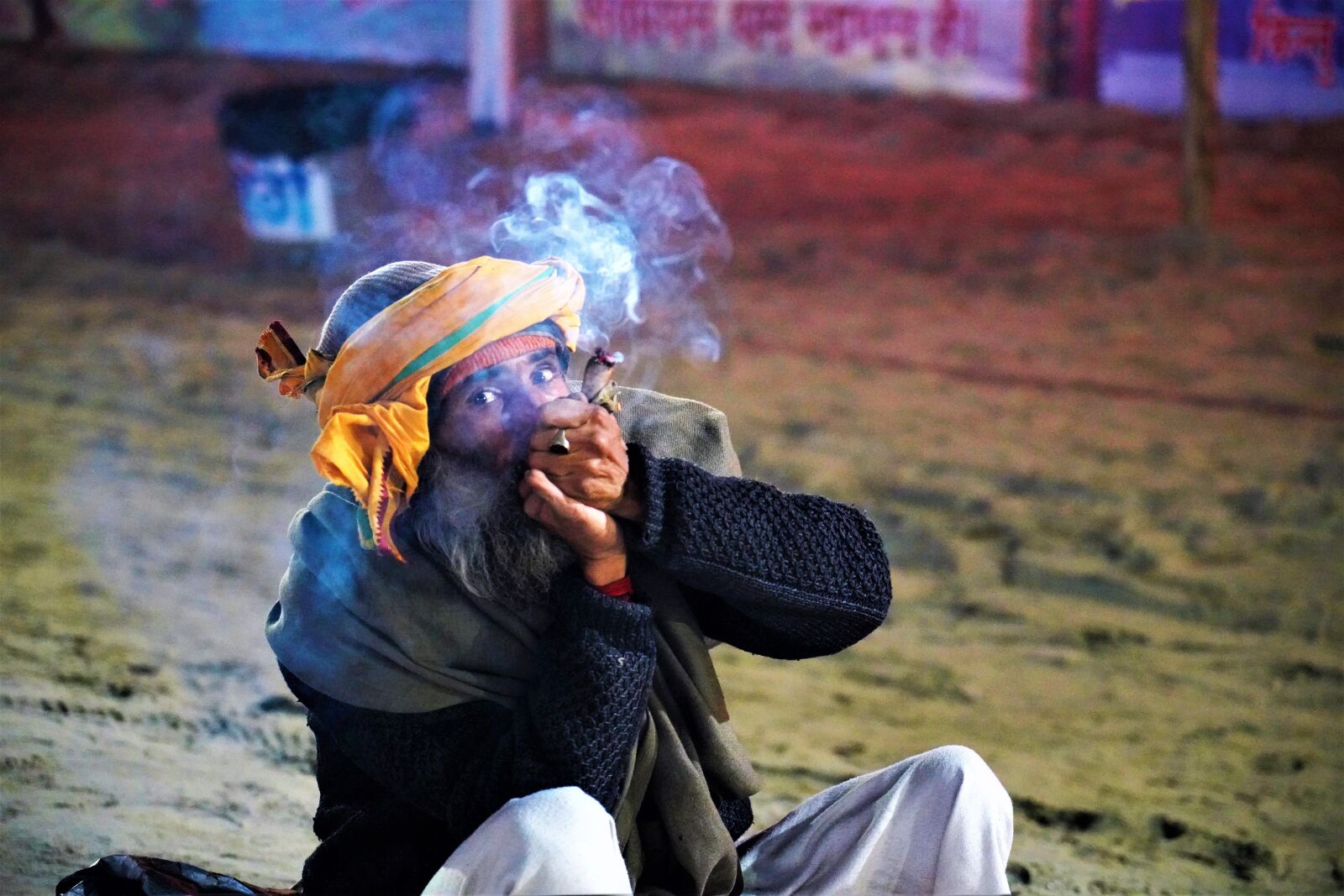 Sony a7R III sample photo. Man, smoking, tobacco photography