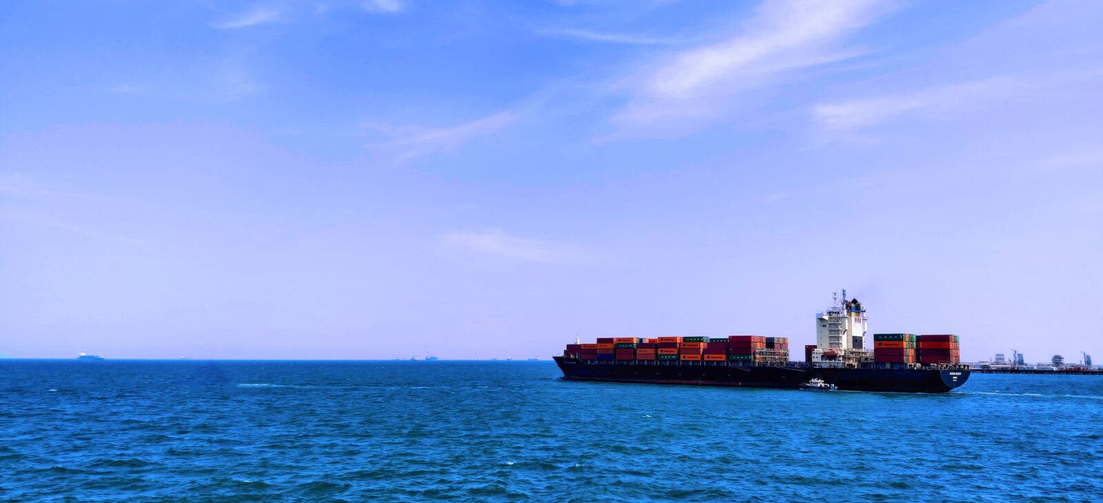 OnePlus GM1901 sample photo. Container vessel, ship, export photography