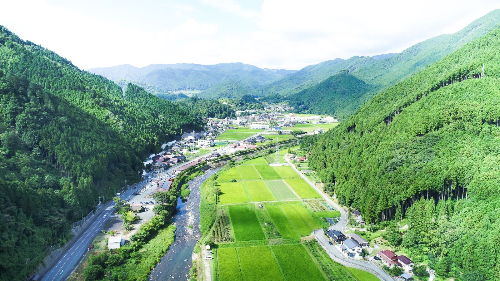 DJI FC6310 sample photo. Japan landscape, aerial view photography