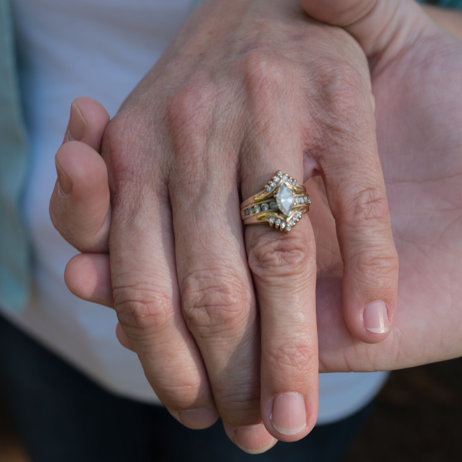 Sony a7R II sample photo. Hands, ring photography