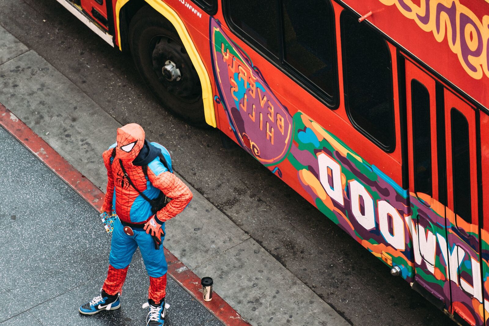 Nikon D750 sample photo. Bus, costume, pavement, person photography