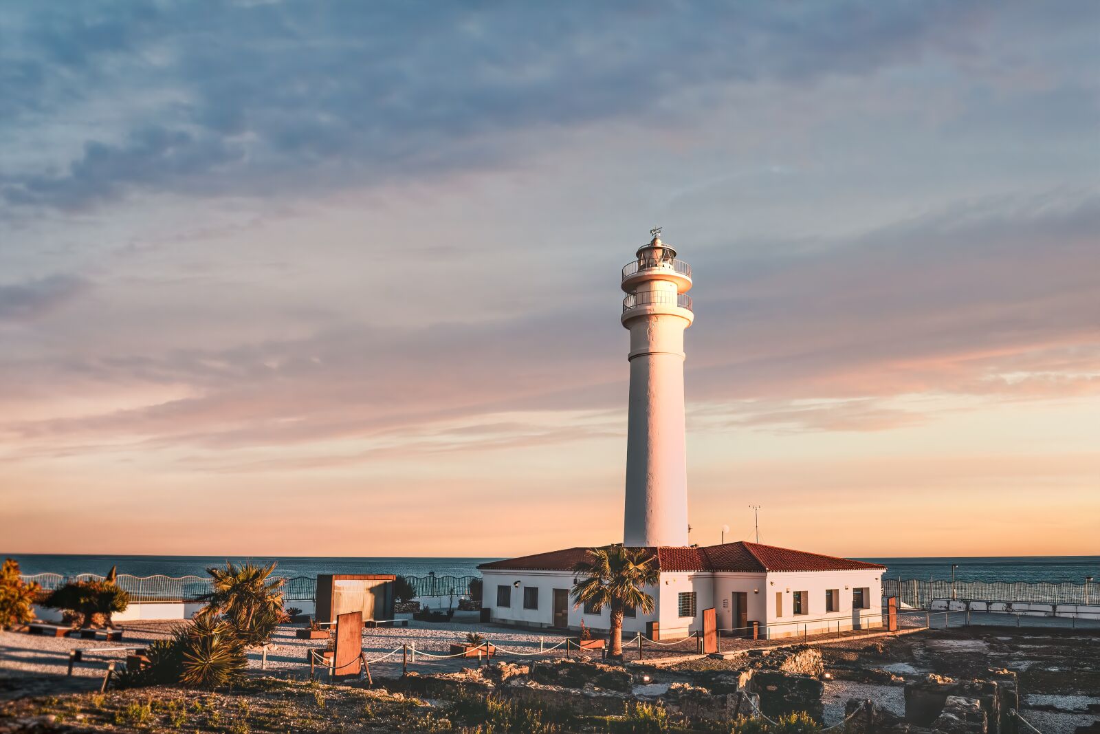 Canon EF 24-70mm F4L IS USM sample photo. Lighthouse, sunset, sky photography