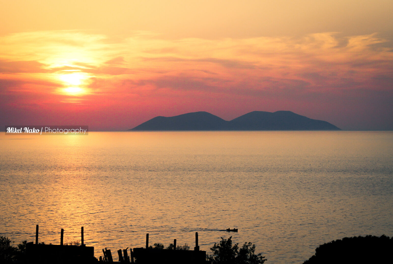 Canon EF 28-135mm F3.5-5.6 IS USM sample photo. Vlore, sunset, sazani photography
