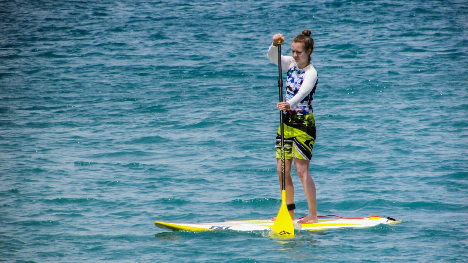 Canon PowerShot SX400 IS sample photo. Paddling, board, sport photography