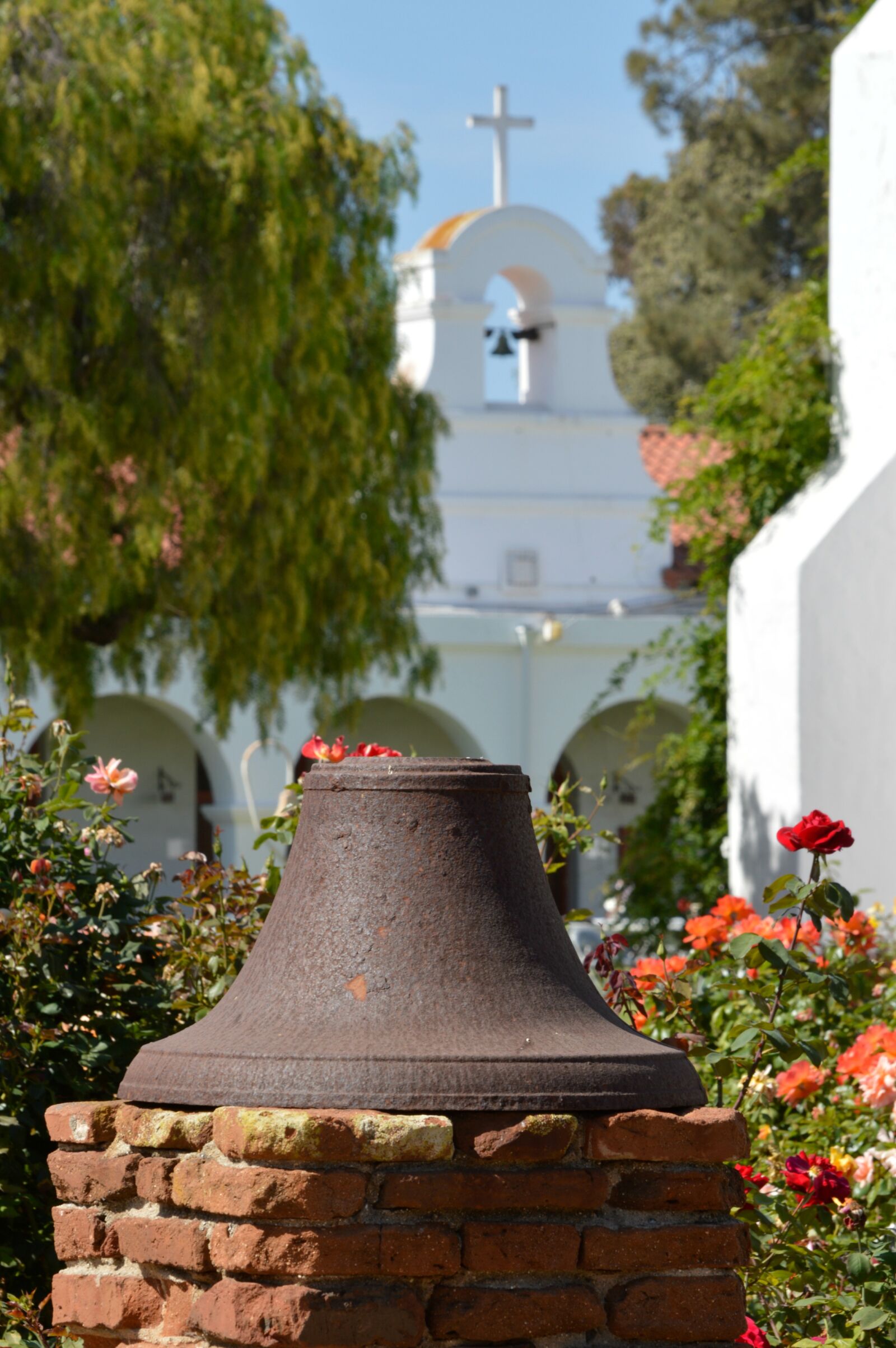 Nikon D3200 sample photo. Bell, mission, old photography