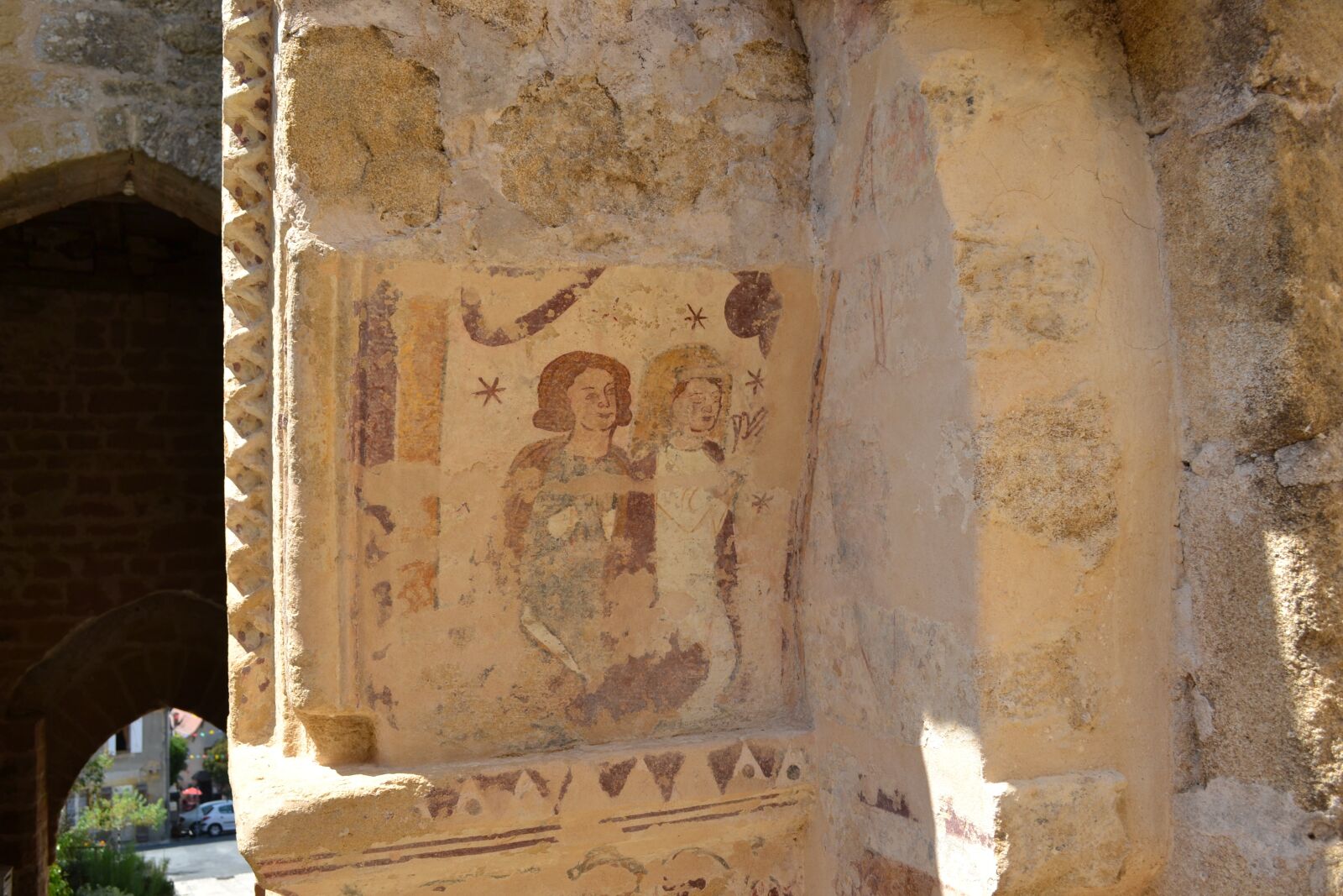 Nikon D3100 sample photo. Fresco, wall, church photography