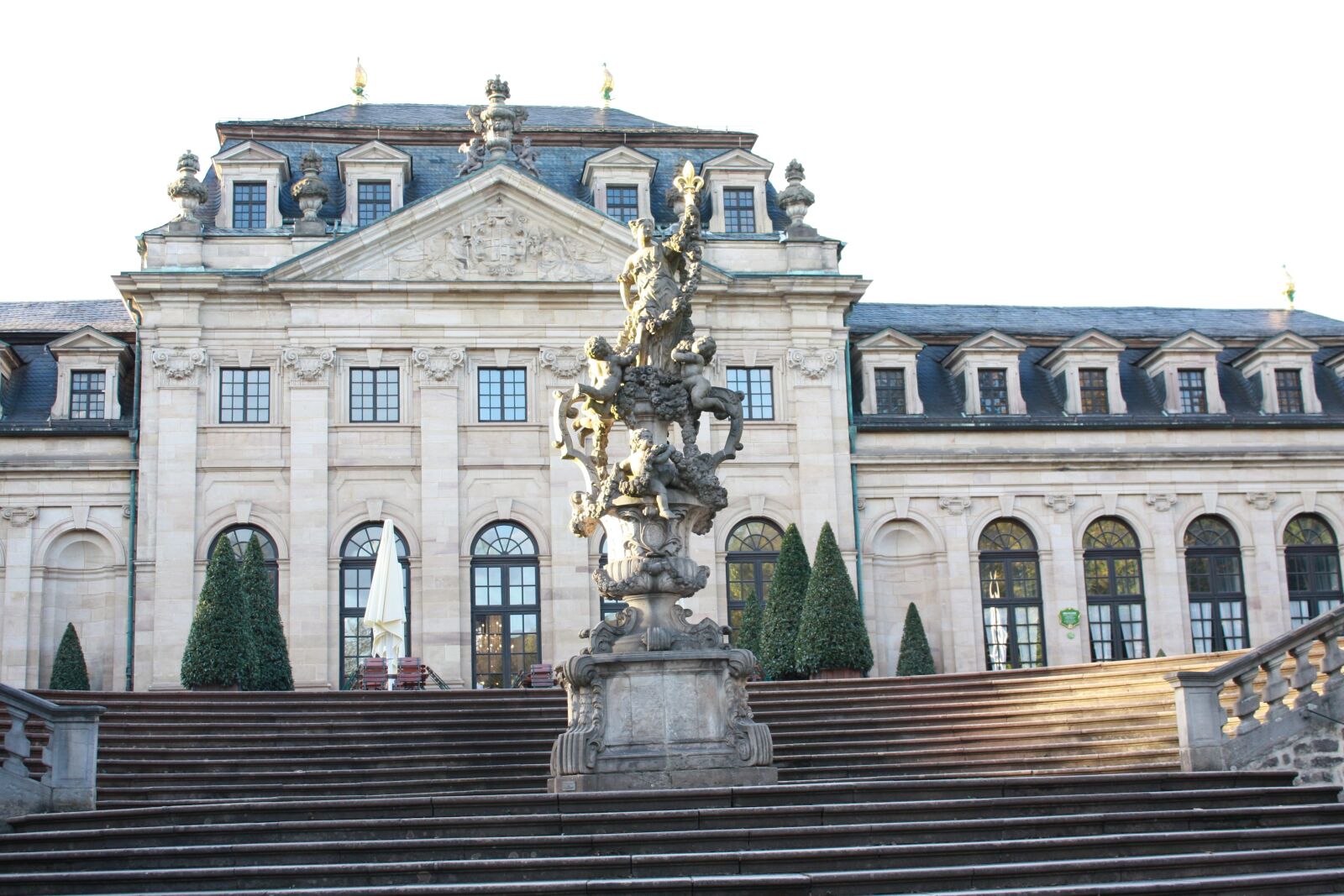 Canon EOS 450D (EOS Rebel XSi / EOS Kiss X2) sample photo. Fulda, facade, schlossgarten photography