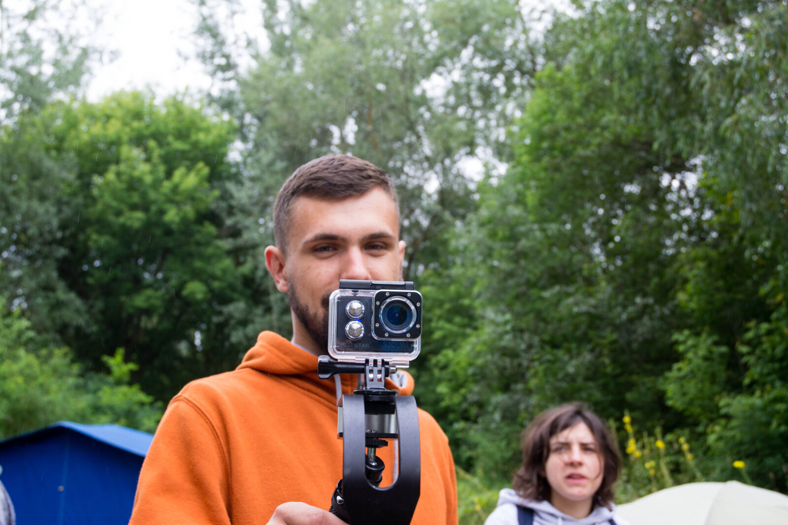 Nikon D7100 sample photo. Camp, dip, forest, pine photography