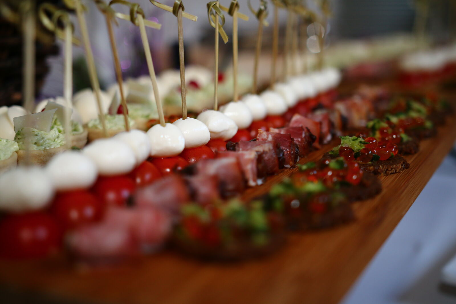 Canon EOS 70D sample photo. Catering, cheese, cherry, tomatoes photography