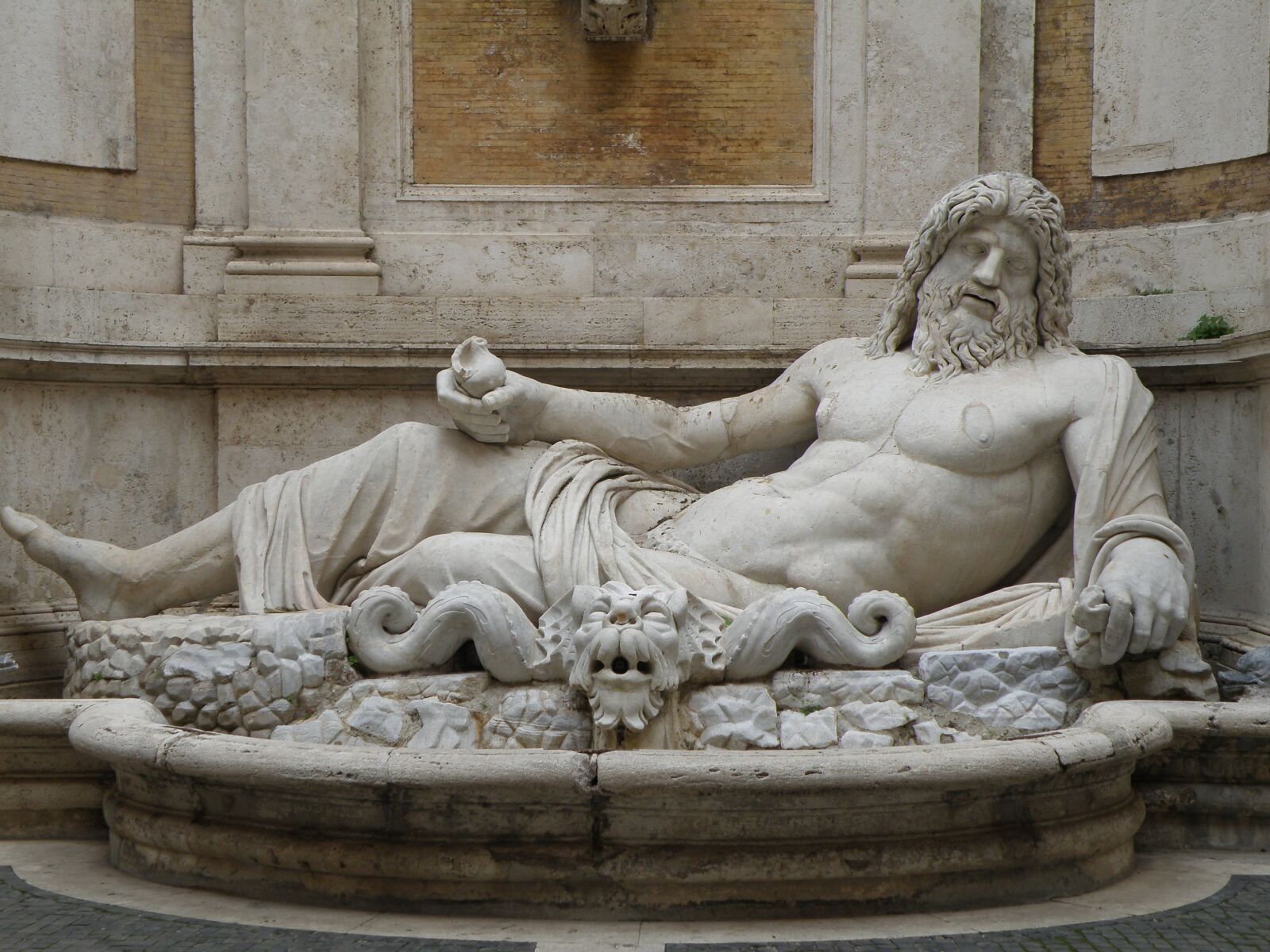 Olympus SP570UZ sample photo. Neptune, sculpture, fountain photography