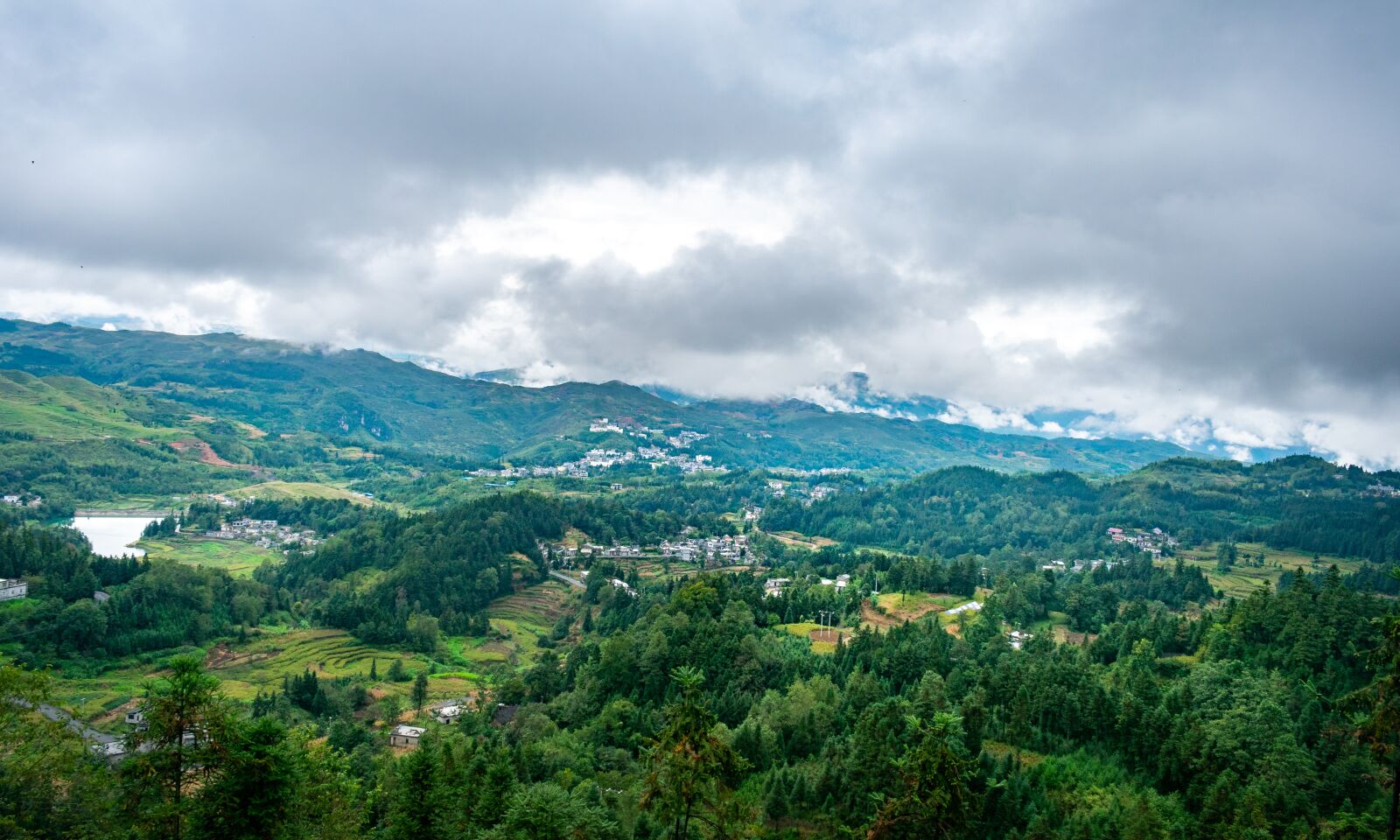 Nikon D3400 sample photo. Mountain, cloud, forest photography