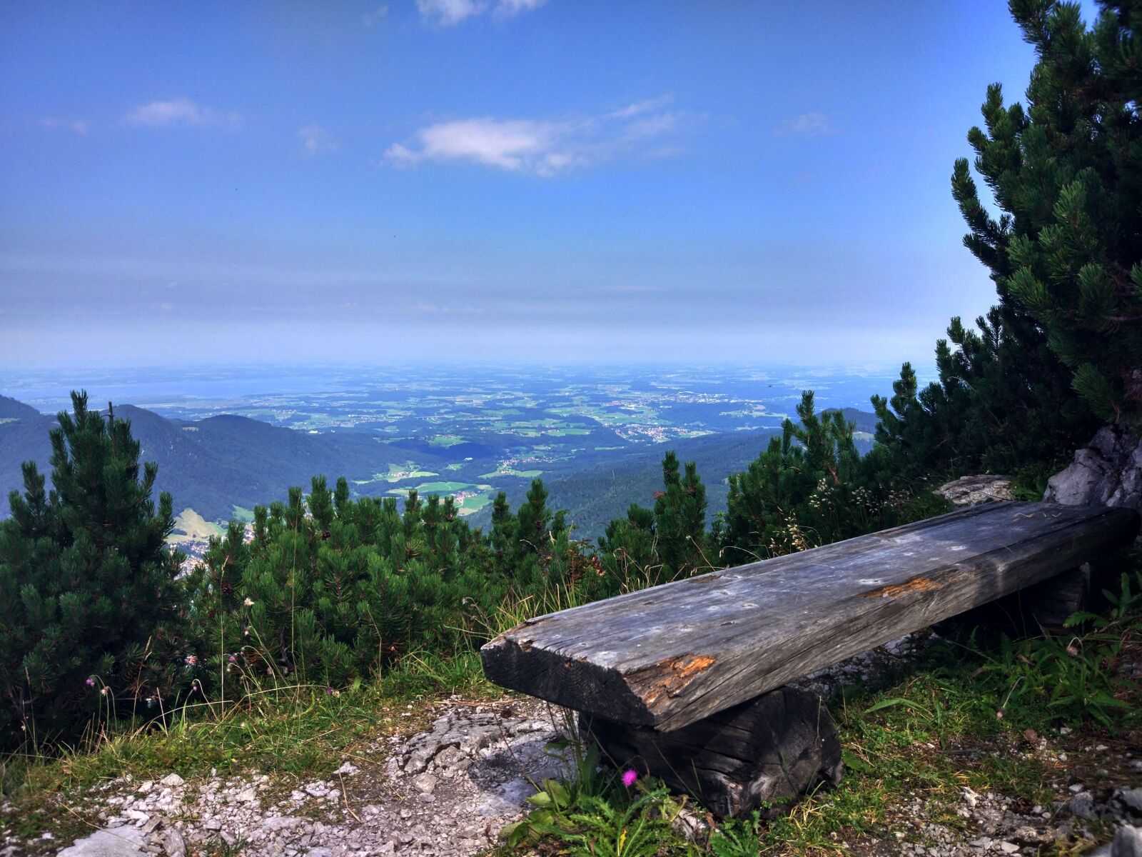 Xiaomi MI 5 sample photo. Mountains, height, bench photography