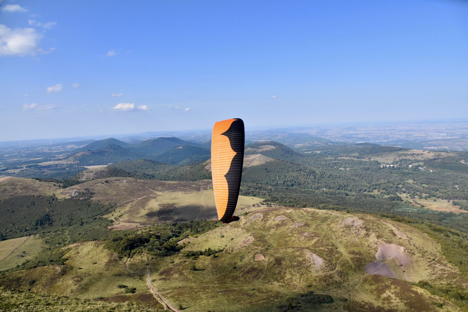 Nikon D5600 sample photo. Paraglider wing, wing orange photography