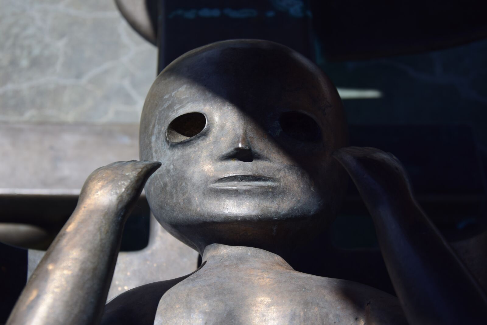 Nikon D5300 sample photo. Sad, statue, sculpture photography