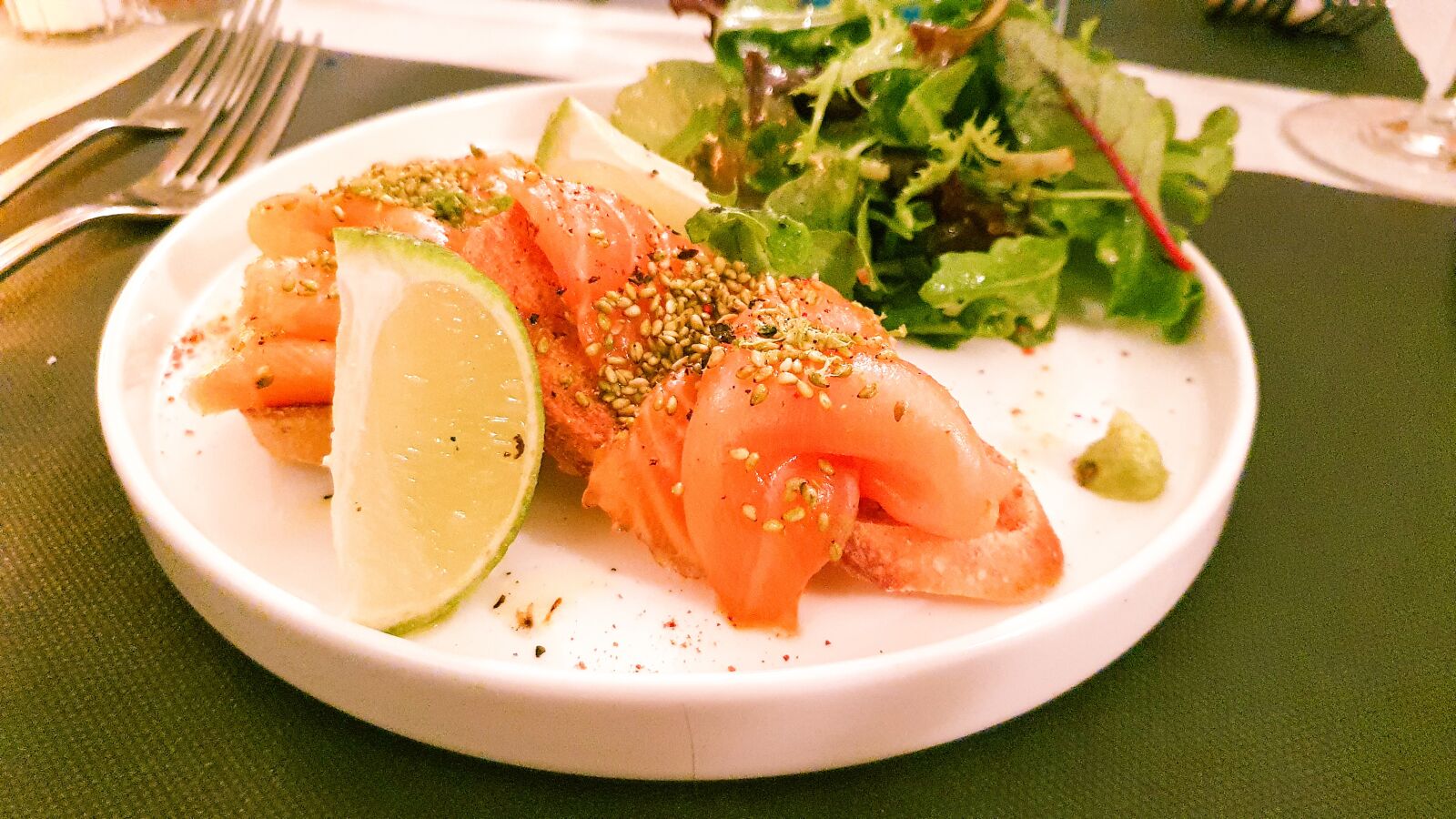 Samsung SM-G973F sample photo. Lunch, salmon, delicious photography