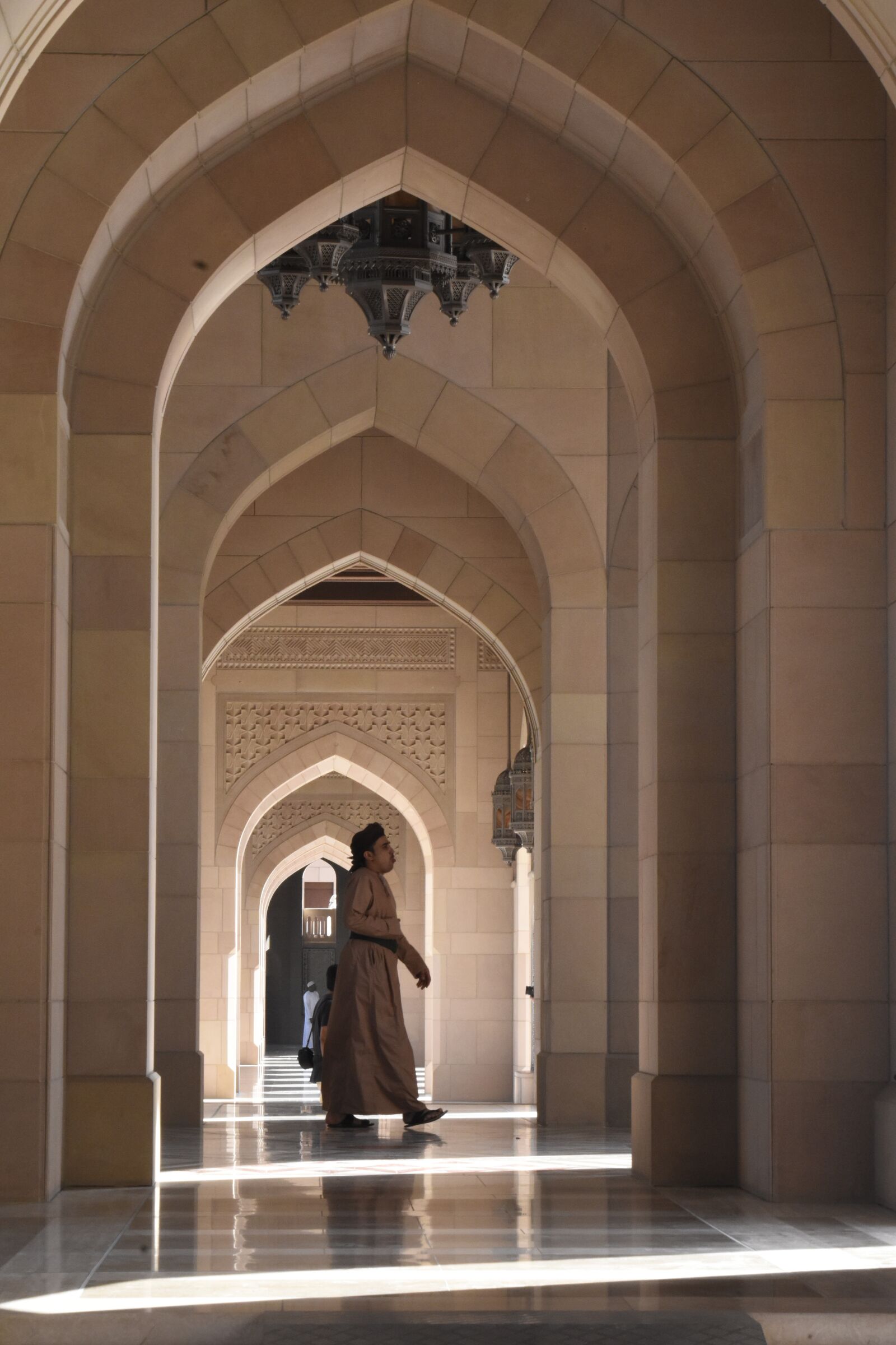 Nikon D5500 sample photo. Arcades, mosque, muscat photography