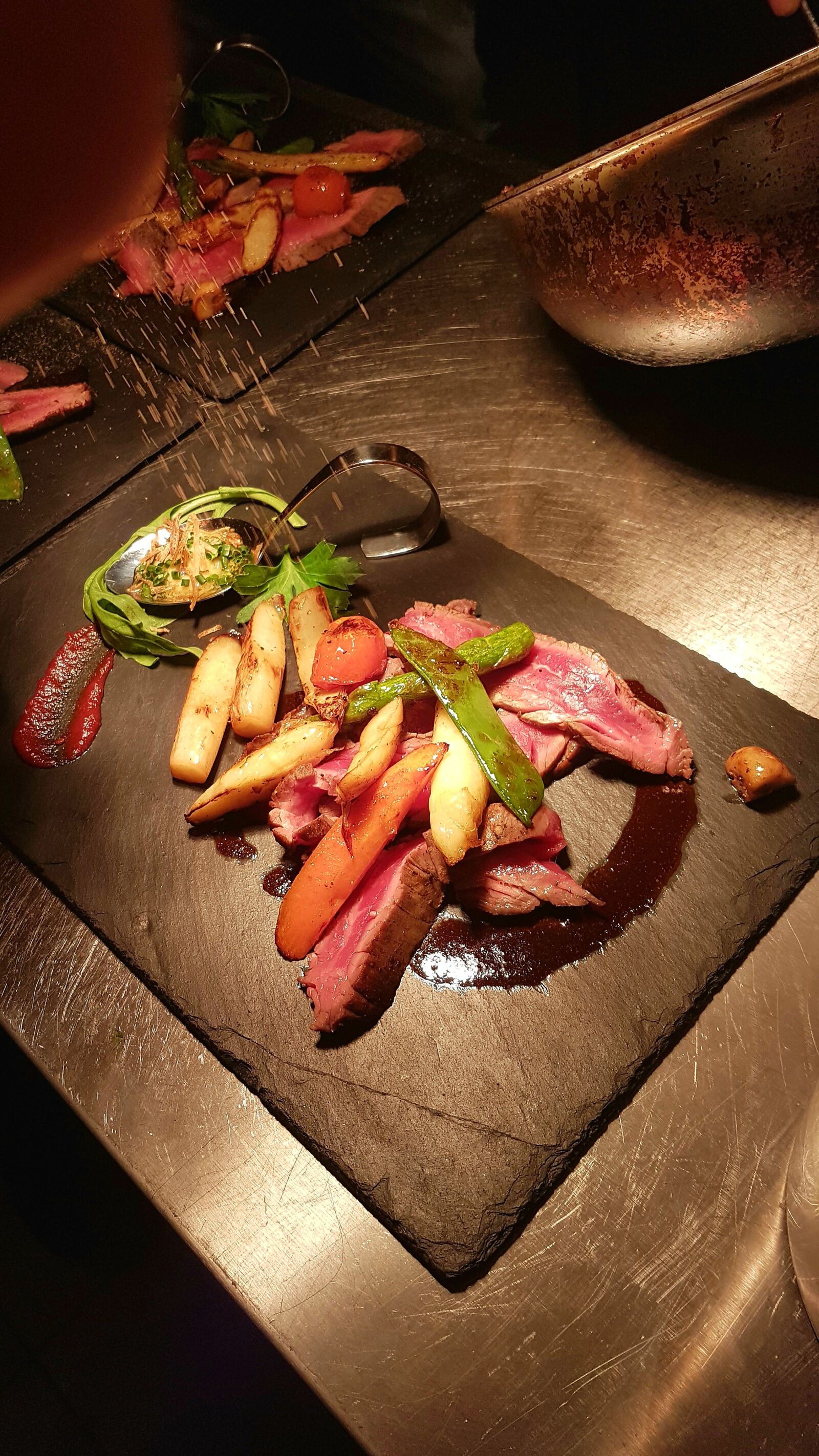 Samsung Galaxy S7 Edge sample photo. Eat, meat, on stone photography