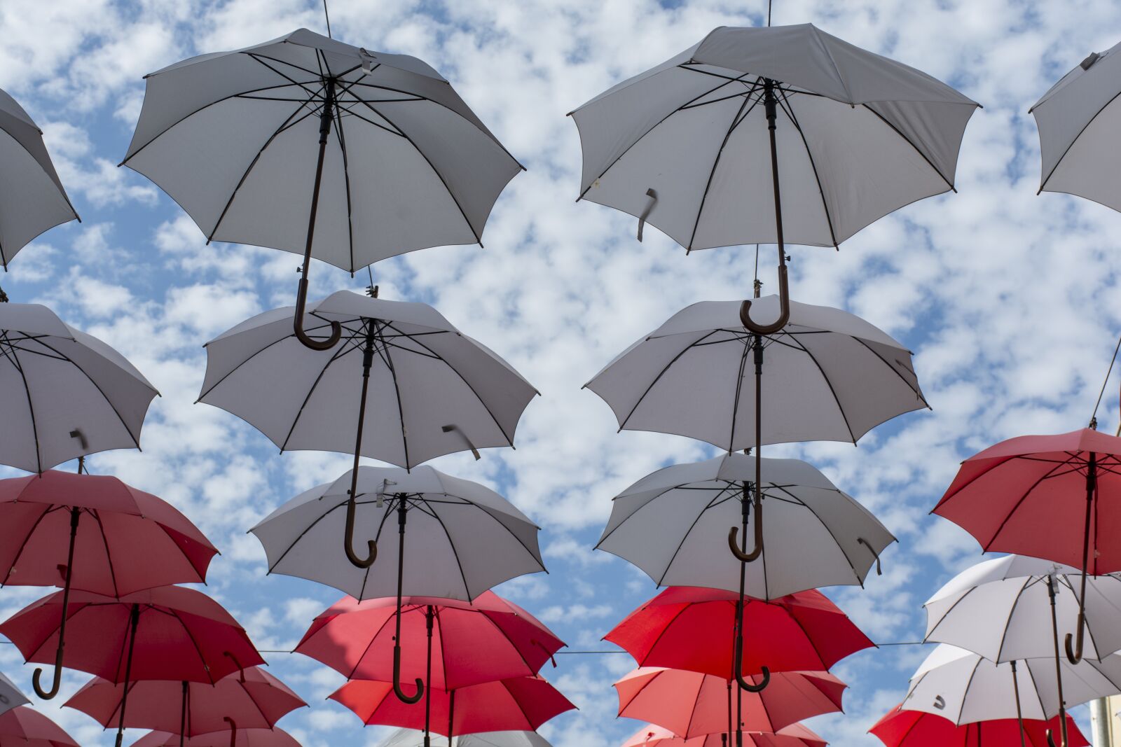 Nikon D7100 sample photo. Umbrellas, sky, blue photography