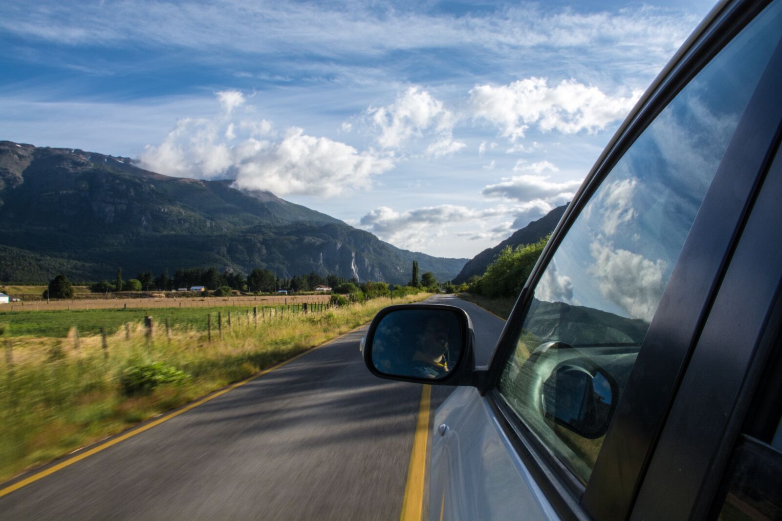 Nikon D5200 sample photo. Car, clouds, mountains photography