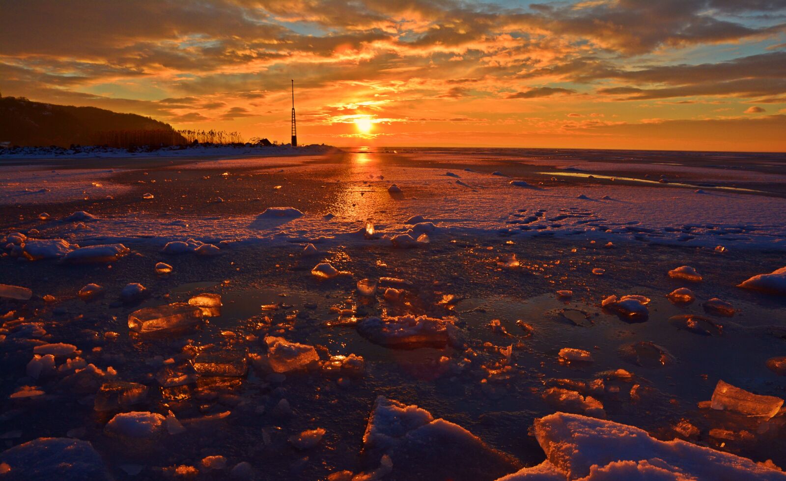 Nikon D5200 sample photo. Lake balaton, winter, snow photography