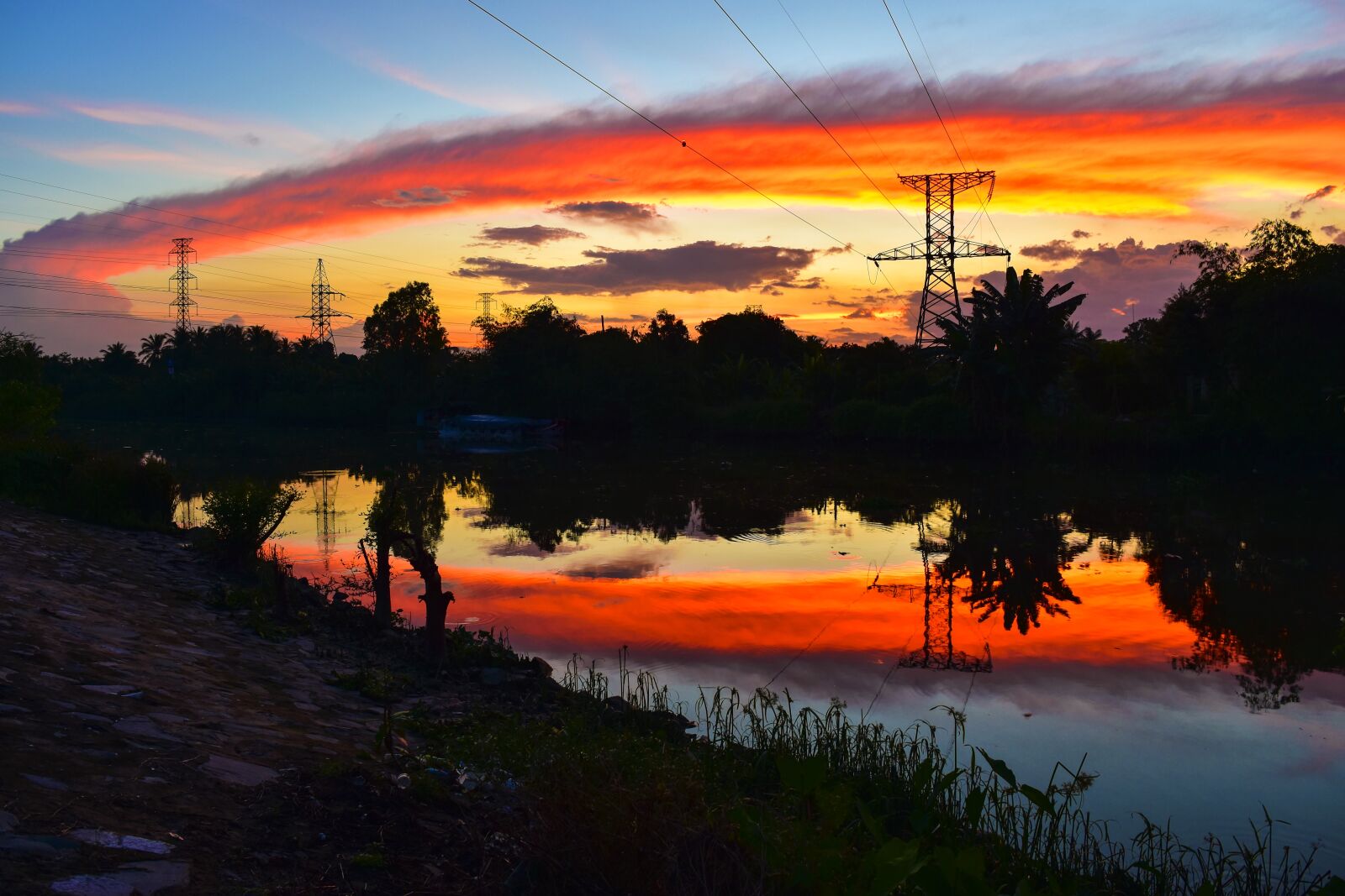 Nikon D5500 sample photo. River, sunset, sky photography