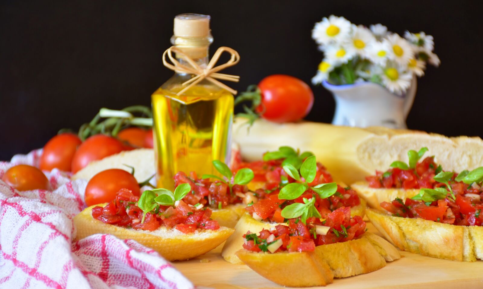Nikon D7200 sample photo. Bruschetta, bread, baguette photography