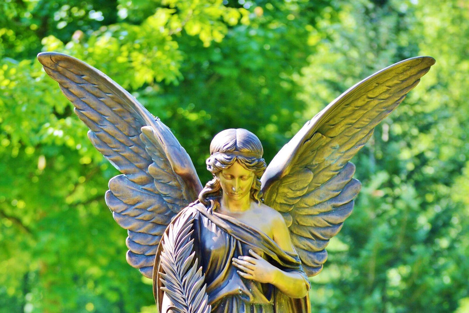 Nikon D3200 sample photo. Angel, stone, sculpture photography