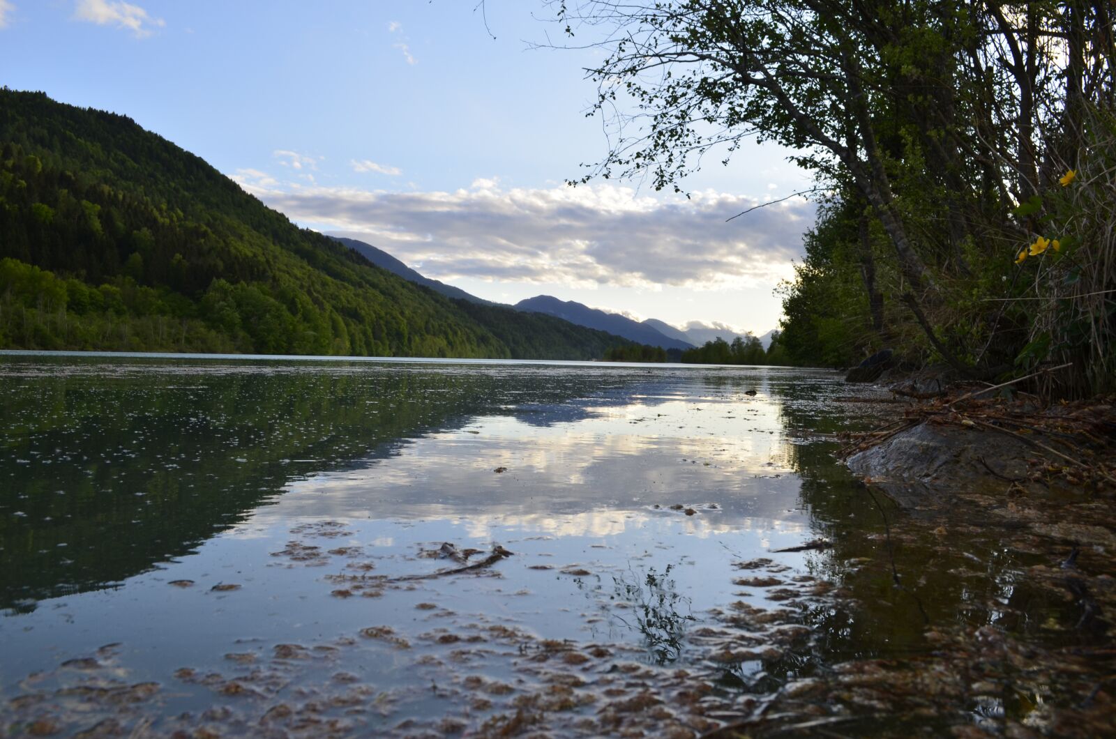 Nikon D5100 sample photo. Mountains, sunset, water photography