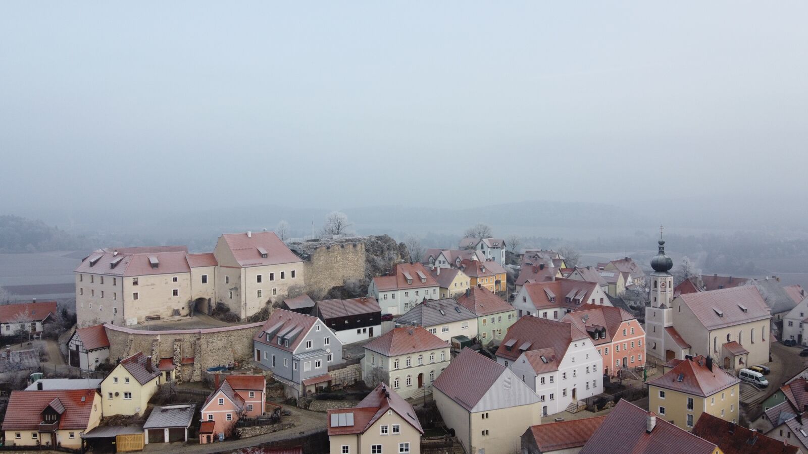 DJI FC7203 sample photo. Lupburg, upper palatinate, market photography