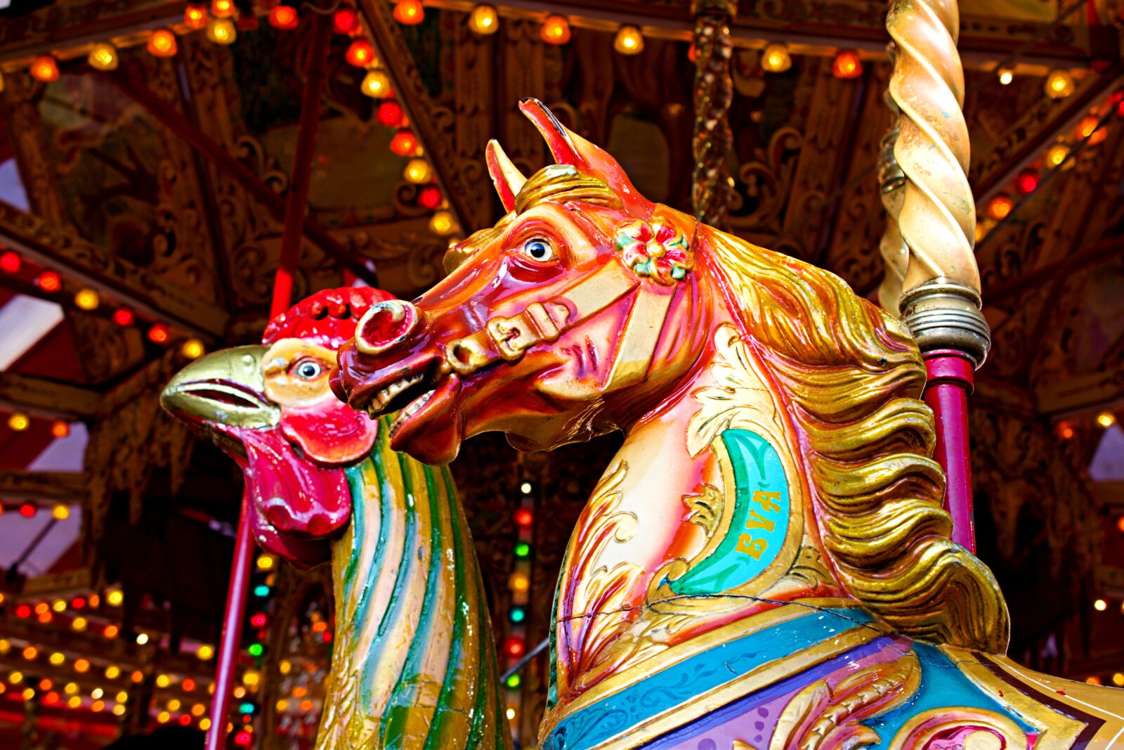 Nikon D3400 sample photo. Carousel ride, funfair, fair photography