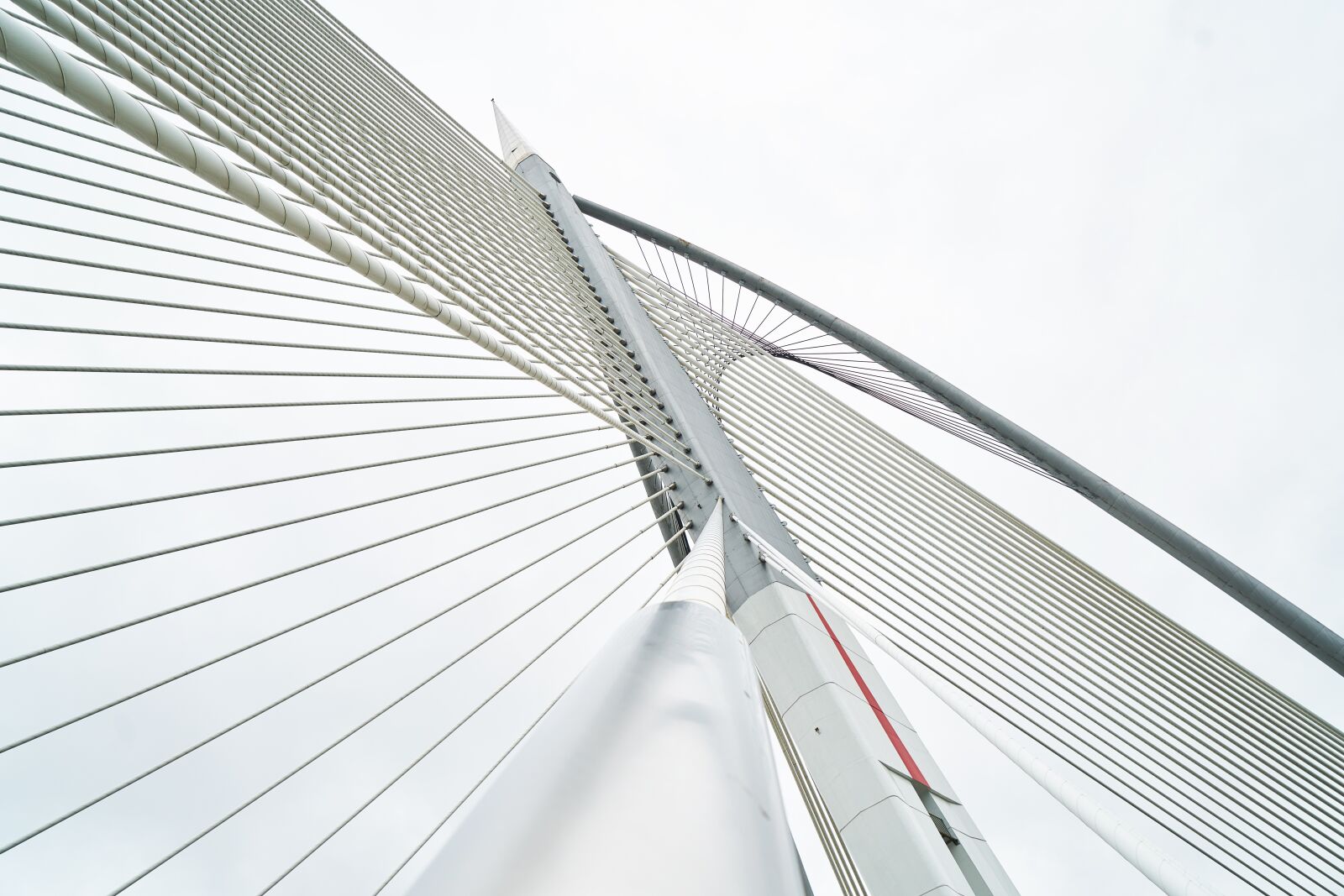 Sony a7R II sample photo. Bridge, rope, steel photography