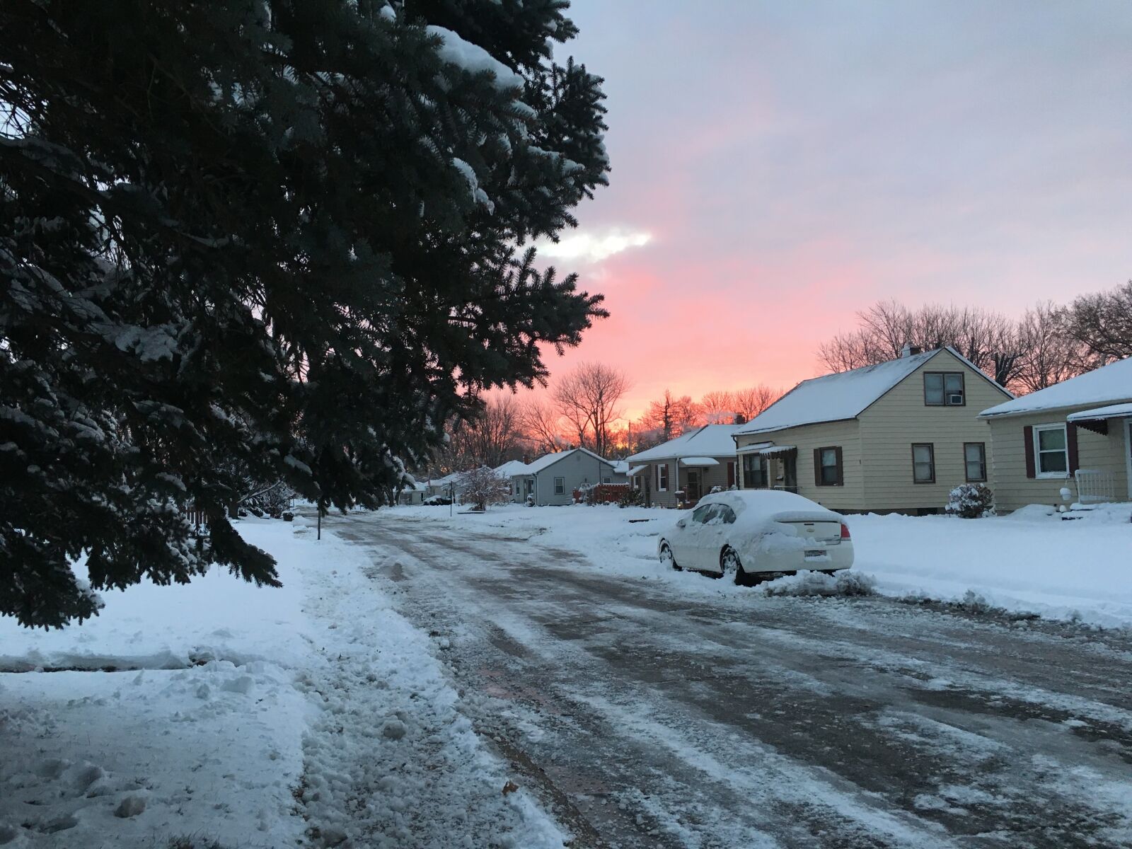 Apple iPhone 6s sample photo. Snowy, streets photography