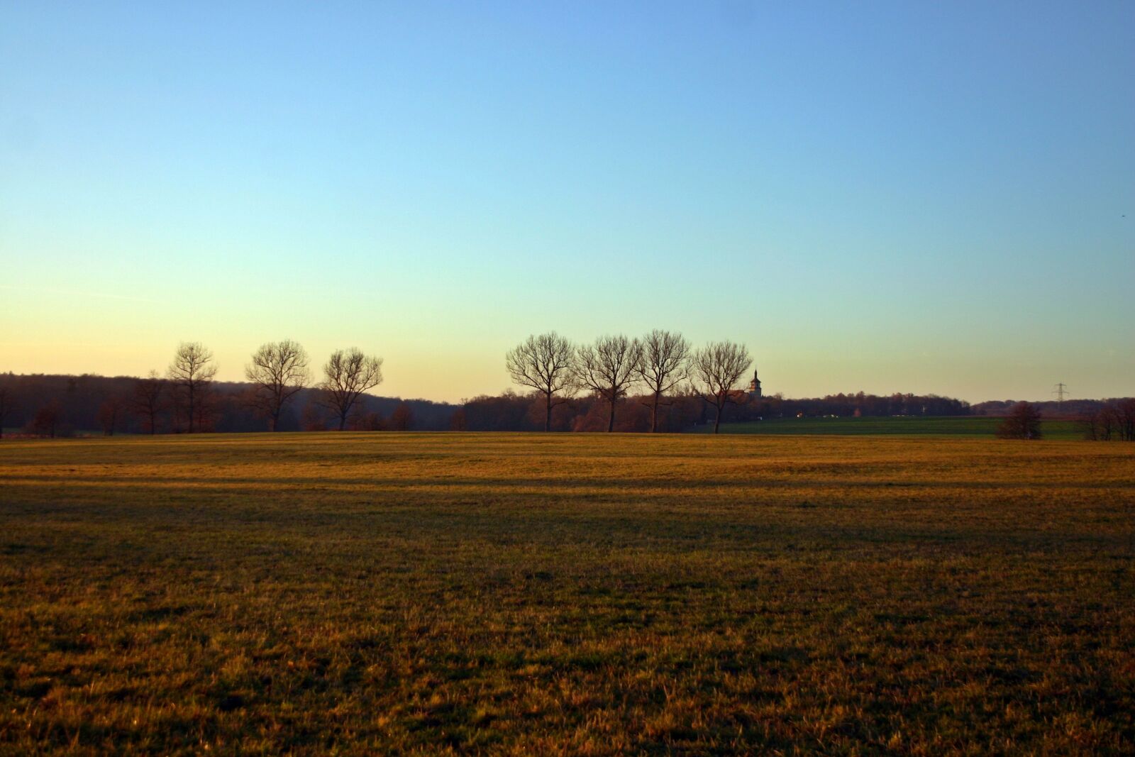 Canon EOS 300D (EOS Digital Rebel / EOS Kiss Digital) sample photo. Abendstimmung, landscape, church photography