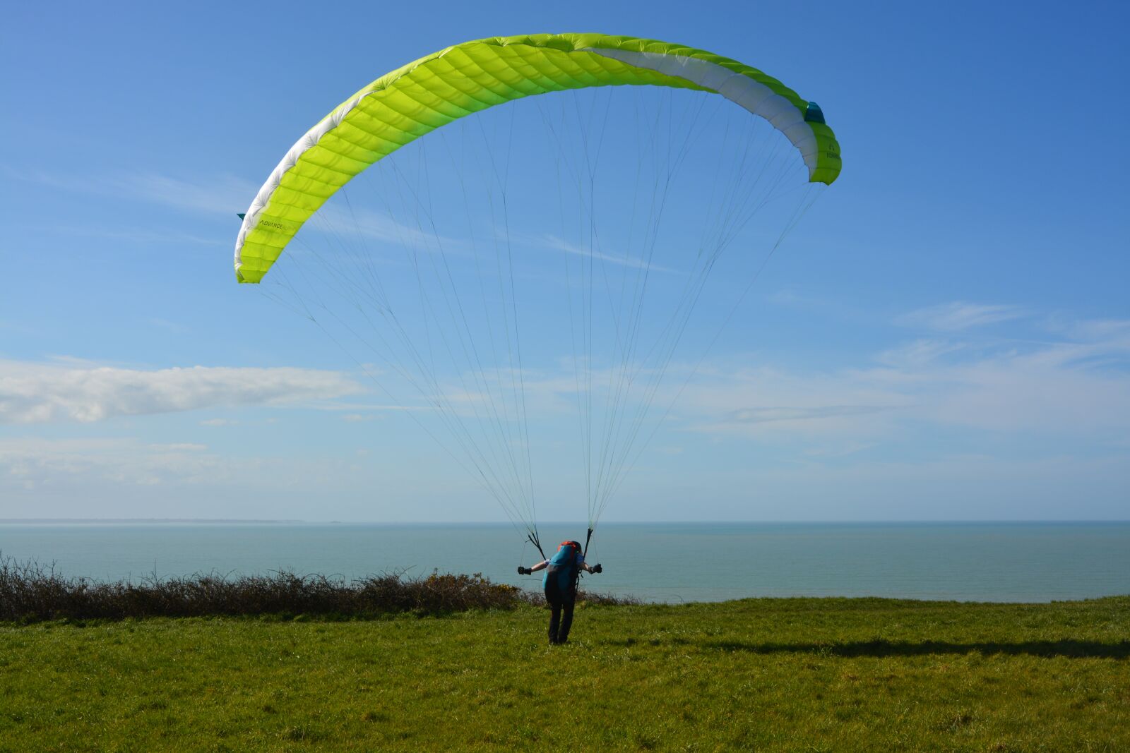 Nikon D5200 sample photo. Paragliding, take off paragliding photography