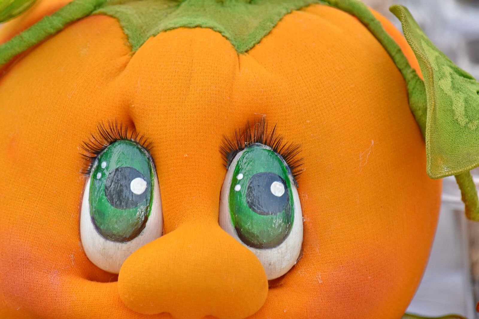 Nikon D5500 sample photo. Funny, handmade, mascot, pumpkin photography